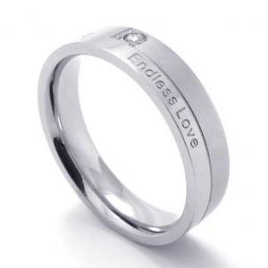 This stunning 316L Stainless Steel Male Promise Ring Band featuring ...
