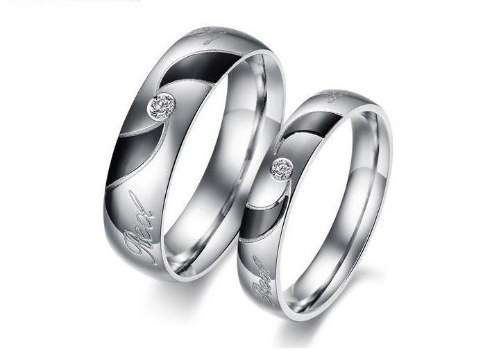 pcs - Real Love Matching Couple Ring Set - Promise Ring (avail sizes ...