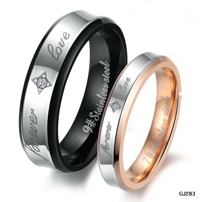 His & Her Eternity Couple Ring Band Set Promise Ring
